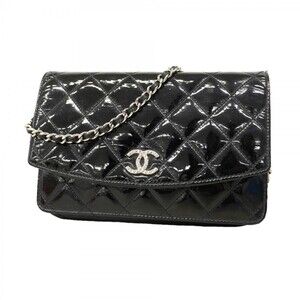 CHANEL Black Leather Wallet